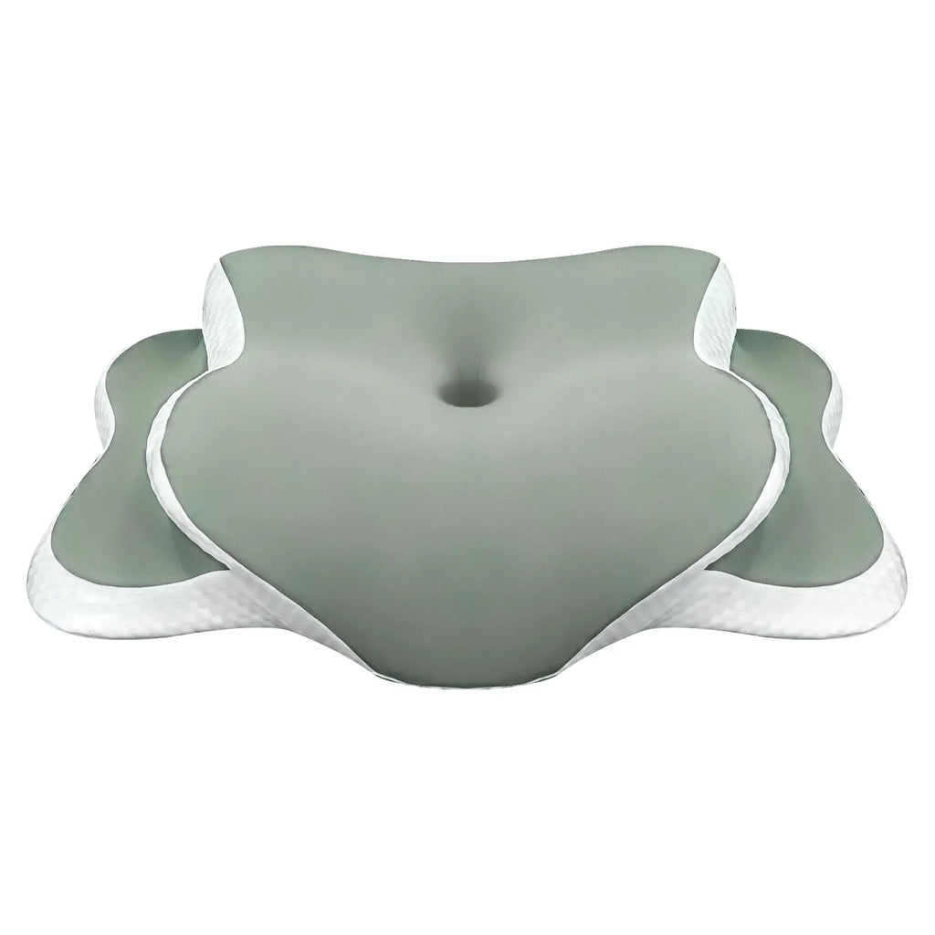 😴 Oreiller Multifonctionnel Cale Cervicale – Sommeil, Massage & Support Téléphone | Gris · Vert · Noir
