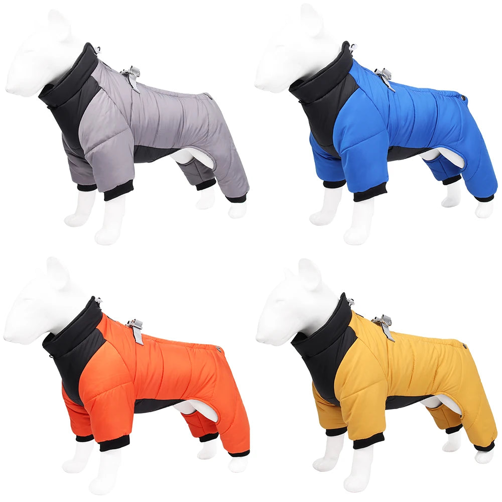 Combinaison Imperméable Chien – Manteau Hiver Chaud & Coupe-Vent