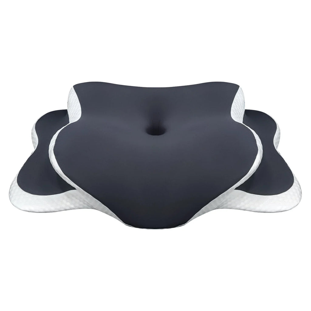 😴 Oreiller Multifonctionnel Cale Cervicale – Sommeil, Massage & Support Téléphone | Gris · Vert · Noir