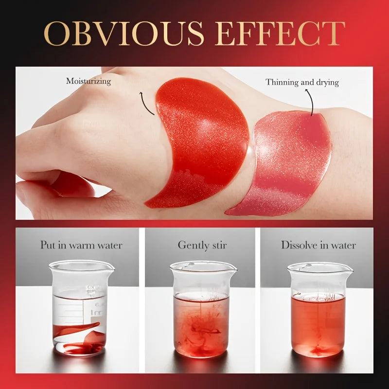 Masque pour les yeux à la grenade, Patch pour les yeux nourrissant et hydratant multi-effet pour hydrater la zone des yeux, 60 pièces/bouteille-1 bouteille