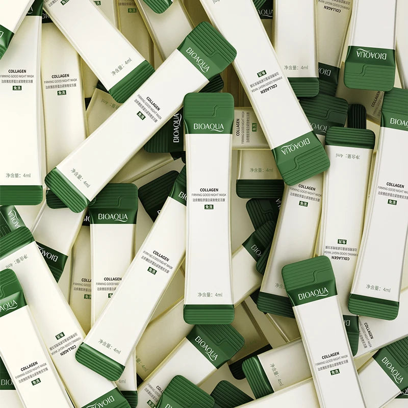 20 pièces BIOAQUA collagène masques pour le visage de sommeil hydratant Anti-rides blanchissant Anti-âge sans lavage masque de sommeil
