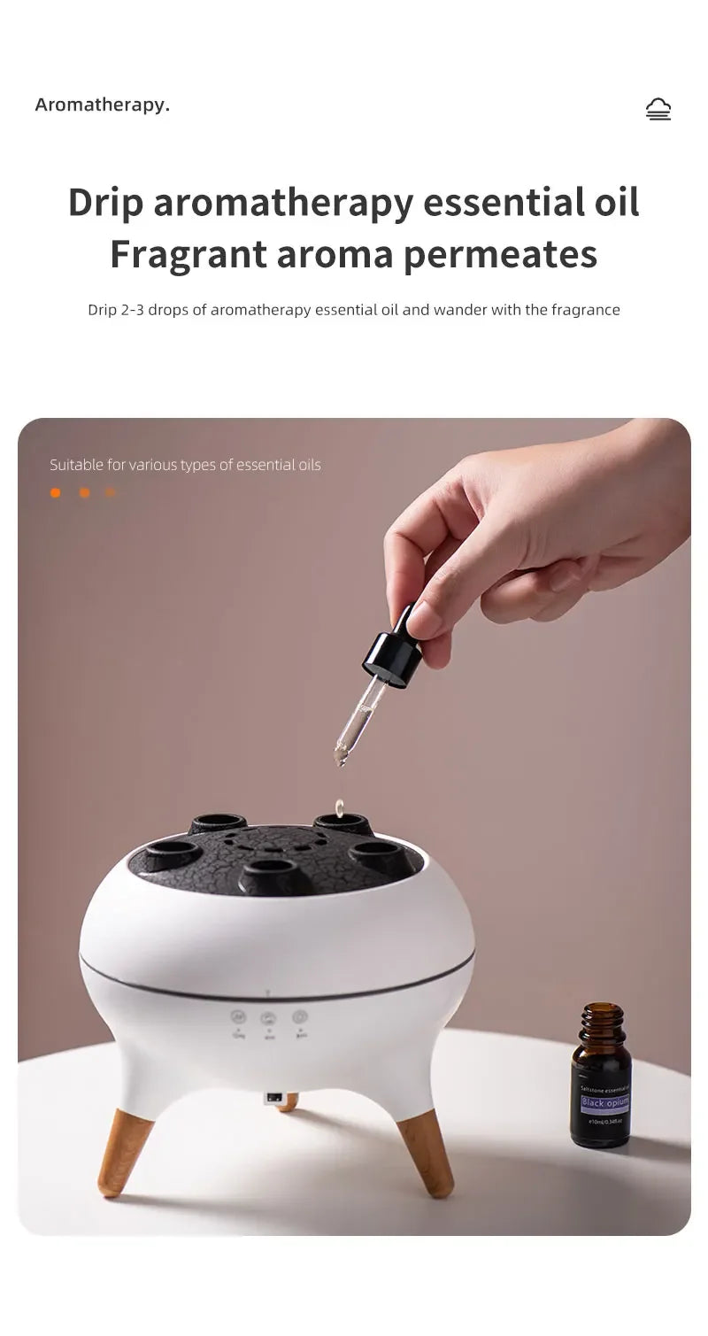 🪼 Humidificateur Méduse Luxe 250ml – Diffuseur Aromathérapie & 7 Veilleuses + Télécommande
