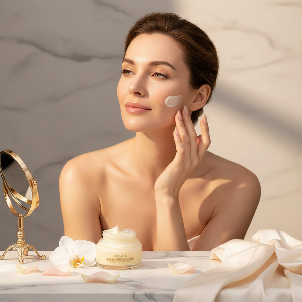 Crème Visage au Collagène 100g - Hydratante Anti-Rides