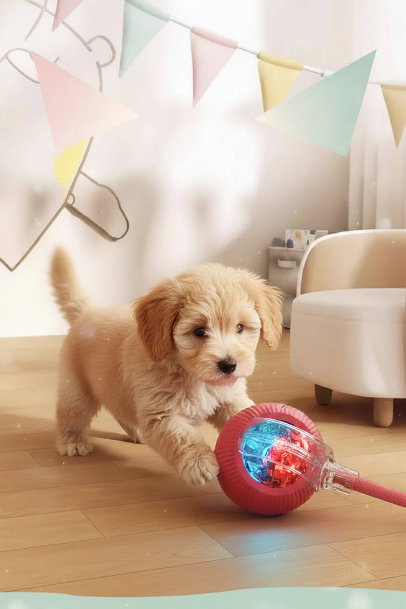 Balle Interactive Électrique pour Chat & Chien – Rechargeable