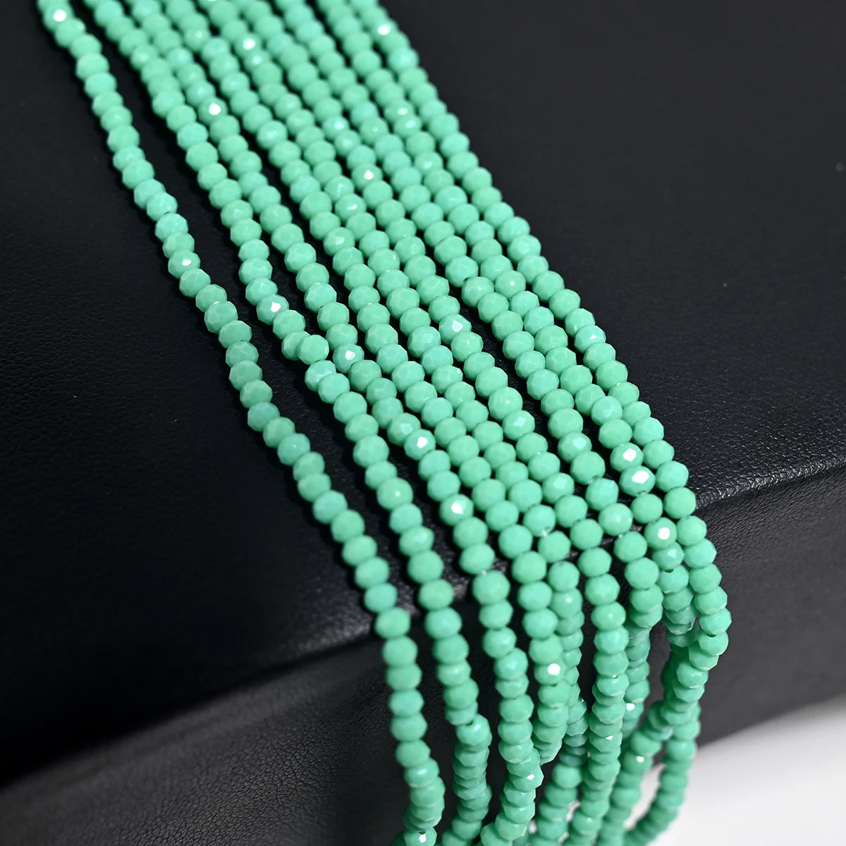 ✨ Perles de Verre Cristal Facettes 3mm - Kit de 140 Pièces pour Bijoux DIY