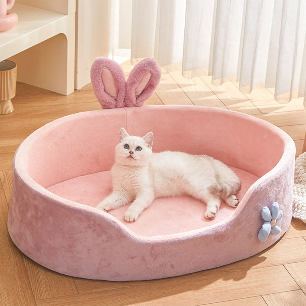 Lit Douillet pour Chien & Chat – Lavable, Toutes Saisons, Poignées Amovibles