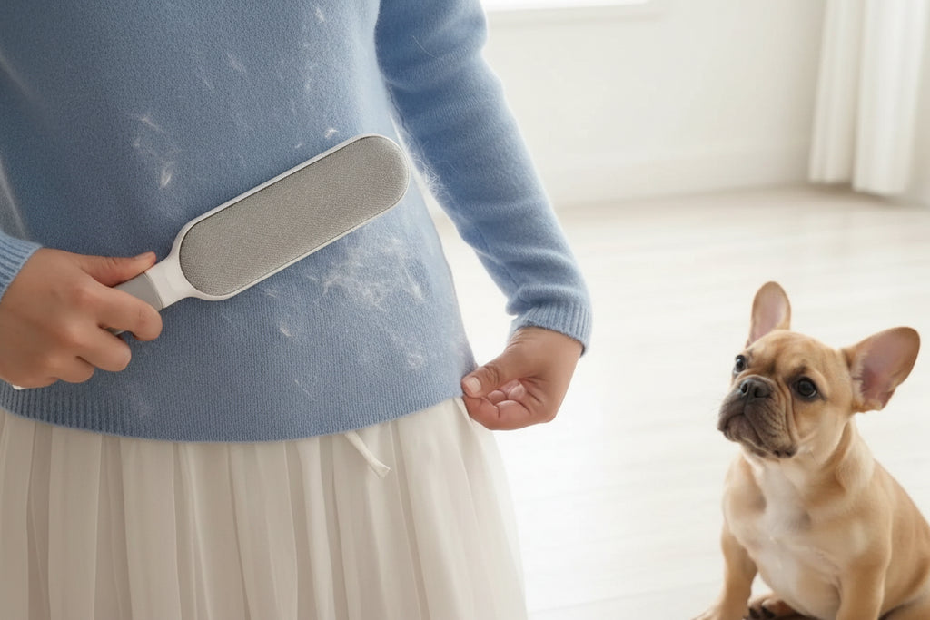 🐾 Épilateur Double Face pour Animaux – Brosse Anti-Peluches Électrostatique
