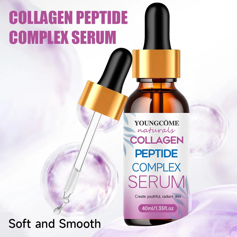 Sérum Visage Anti-Rides Collagène Liftant Raffermissant - Essence Anti-Âge Blanchissant Nourrissant