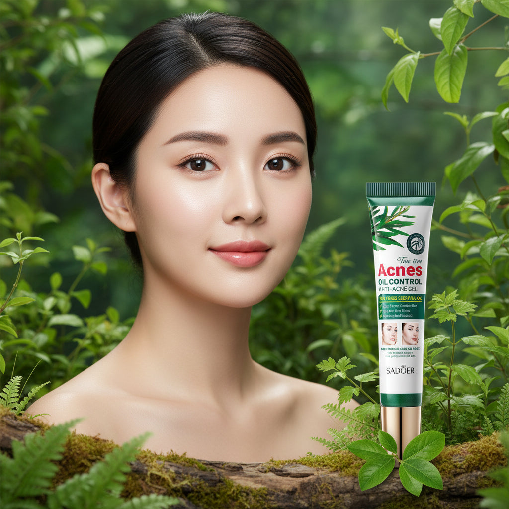 SADOER | Gel Purifiant à l'Arbre à Thé ✨ Soin Anti-Acné & Hydratant – 1/2/3 Pièces
