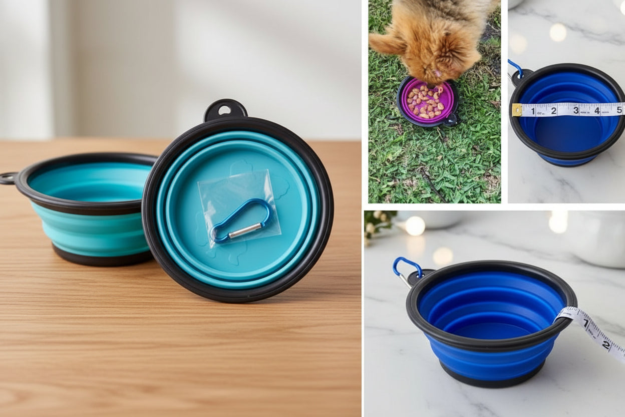 Bol Pliable en Silicone pour Chien & Chat – Portable & Léger