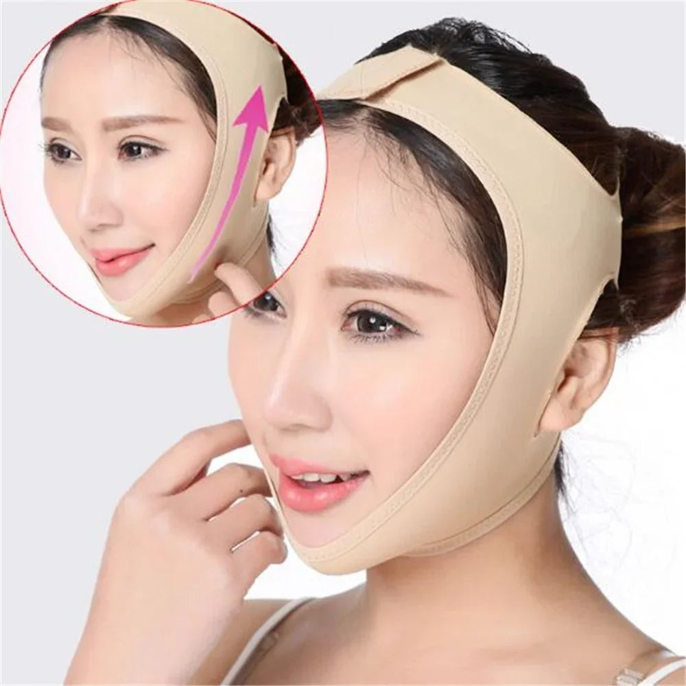Masque Facial fin et délicat, Bandage amincissant, soins de la peau, forme de ceinture et soulever, réduit le Double menton, bande amincissante
