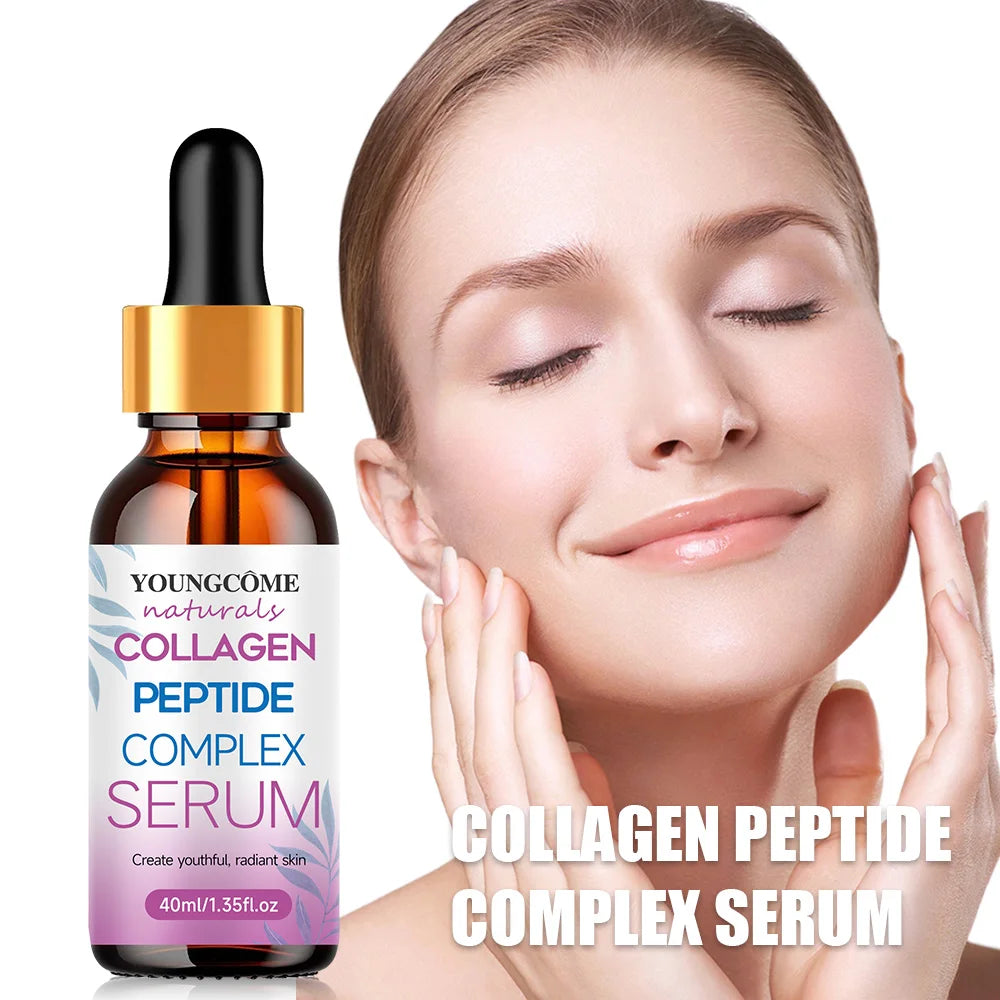 Sérum Visage Anti-Rides Collagène Liftant Raffermissant - Essence Anti-Âge Blanchissant Nourrissant