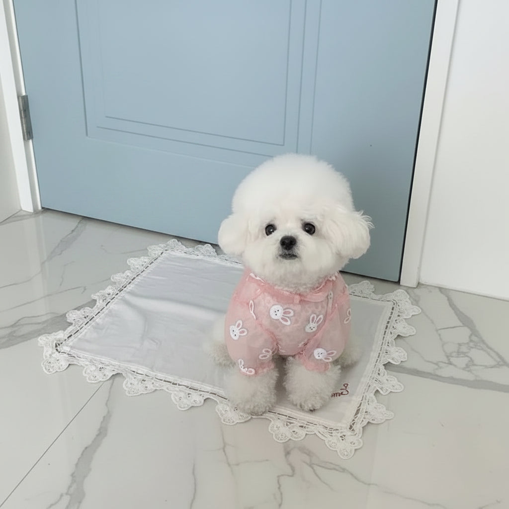 Combinaison Anti-Moustiques pour Petits Chiens – Motif Lapin Animé | Vêtements d'Été pour Animaux