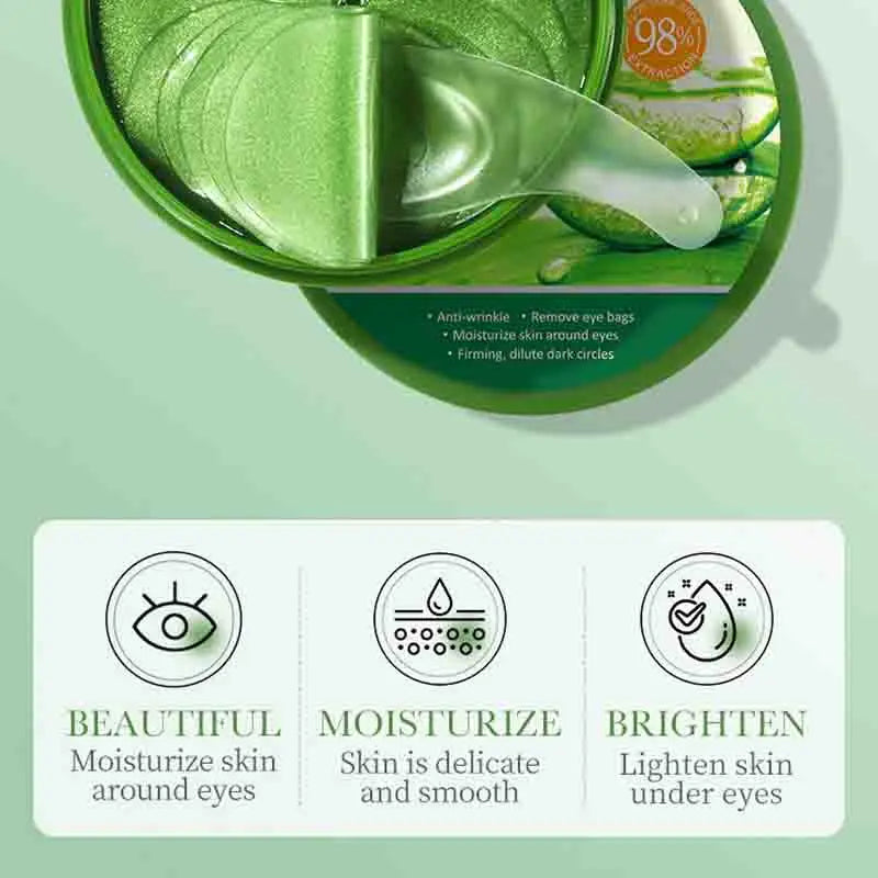 SAODER – masque pour les yeux au collagène à l'aloe Vera, Anti-cernes, sacs pour les yeux, patchs hydratants et raffermissants, produits de soins pour la peau, 60 pièces