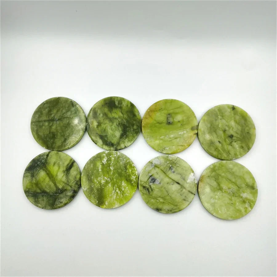 Patchs Yeux Jade Naturel 2 Pièces - Massage Anti-Rides et Anti-Gonflements