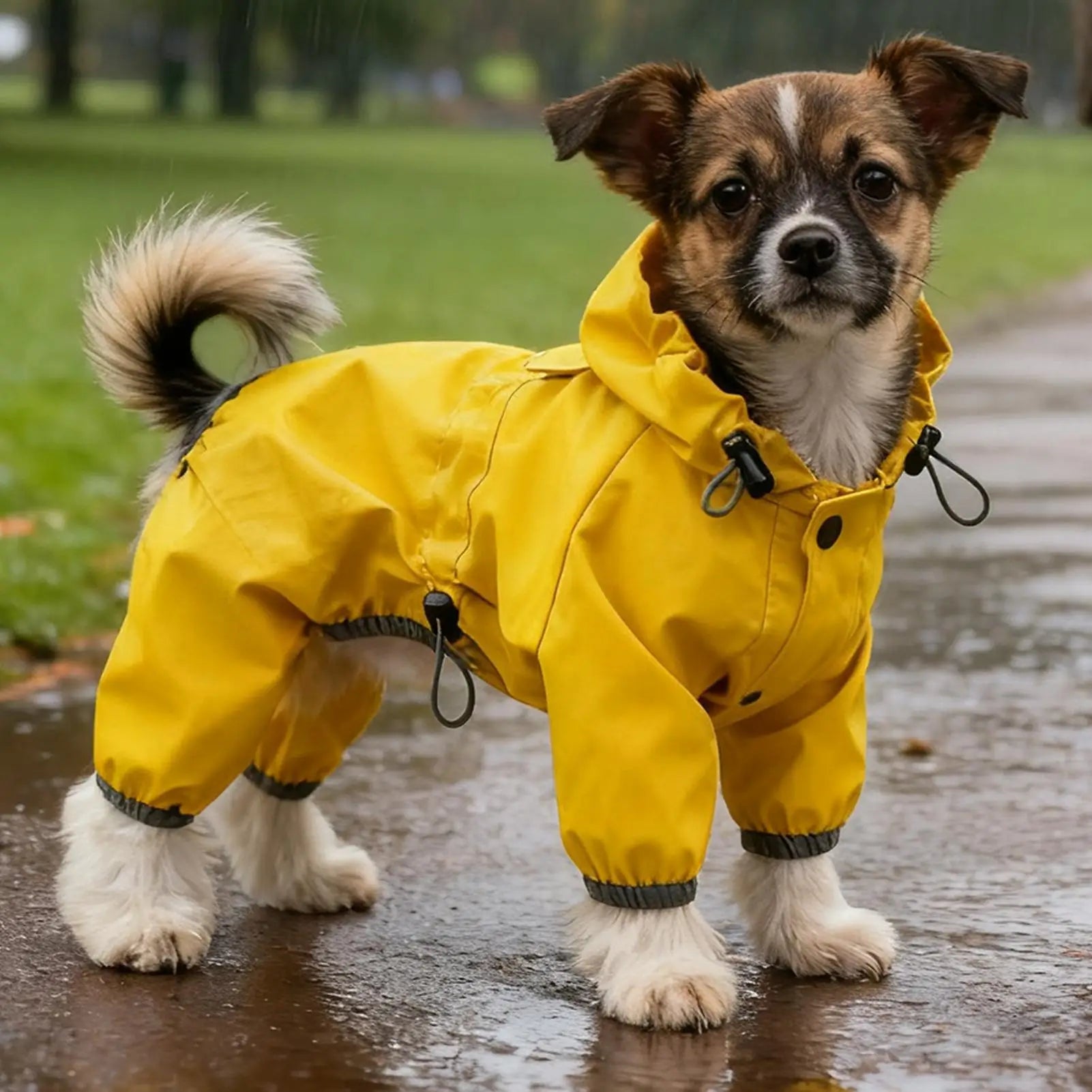 Manteau Imperméable pour Chien – Veste de Pluie Légère & Réglable