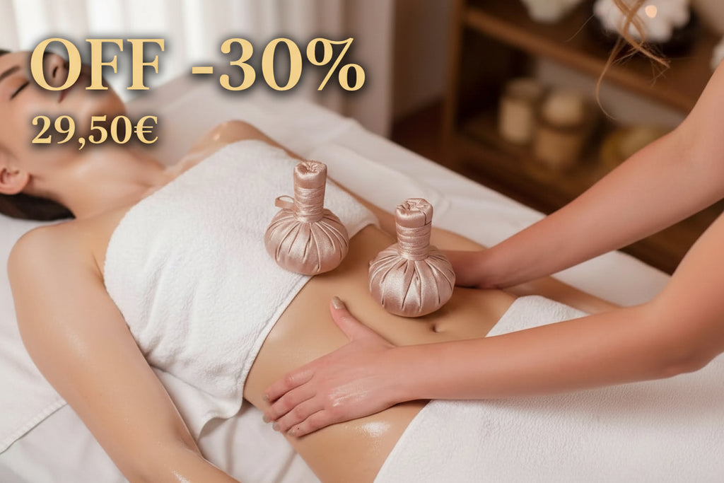 Pochettes Chauffantes Massage Thaï - Boules Herbes Chinoises Spa 🌿