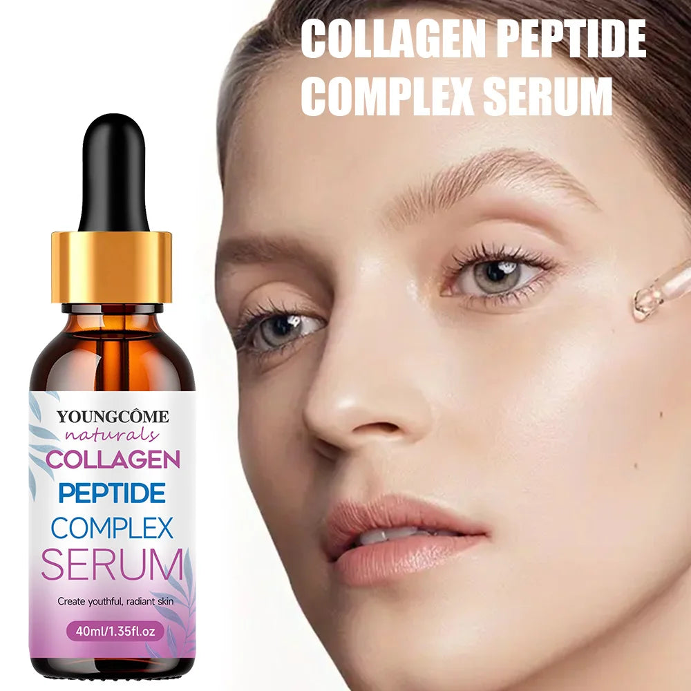 Sérum Visage Anti-Rides Collagène Liftant Raffermissant - Essence Anti-Âge Blanchissant Nourrissant