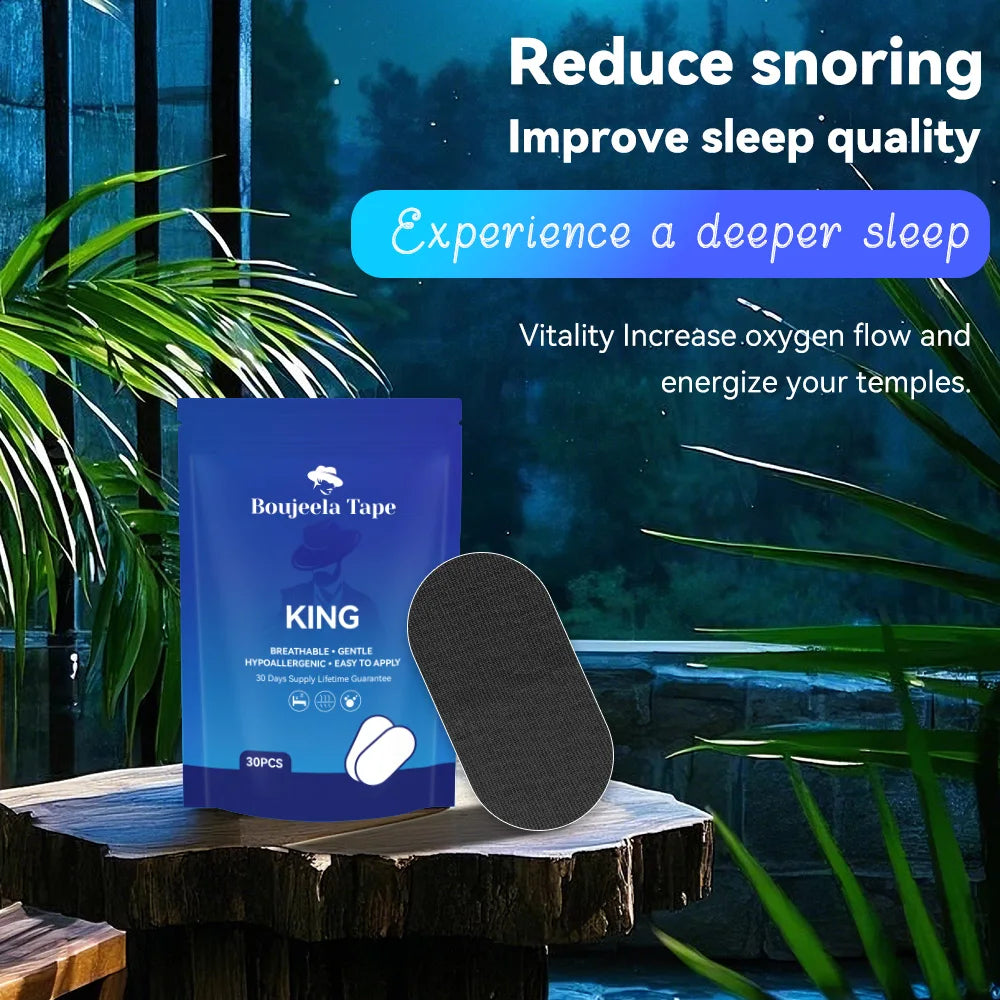🌙 Bandes Nasales Anti-Ronflement – 30 Pièces | Respiration Libre & Sommeil Réparateur
