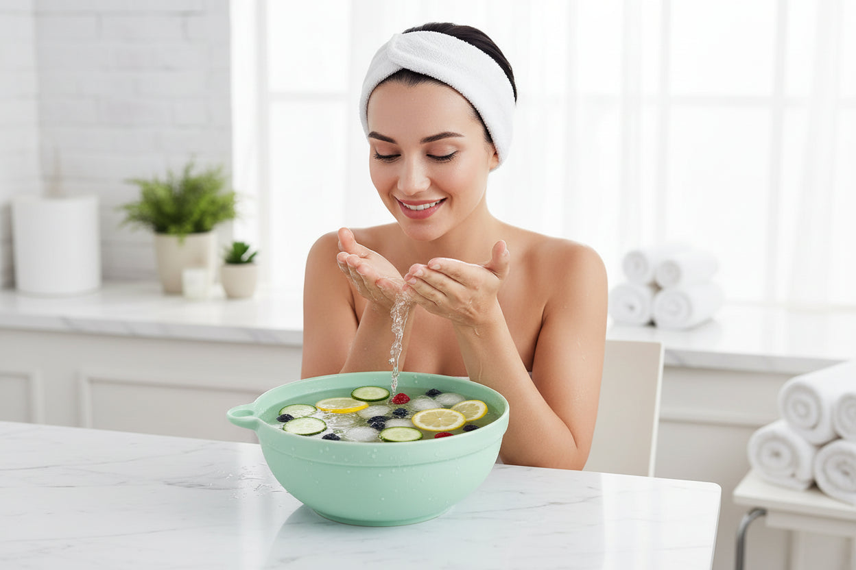 Bassin Glace Silicone Pliable Visage - Ice Bath Facial