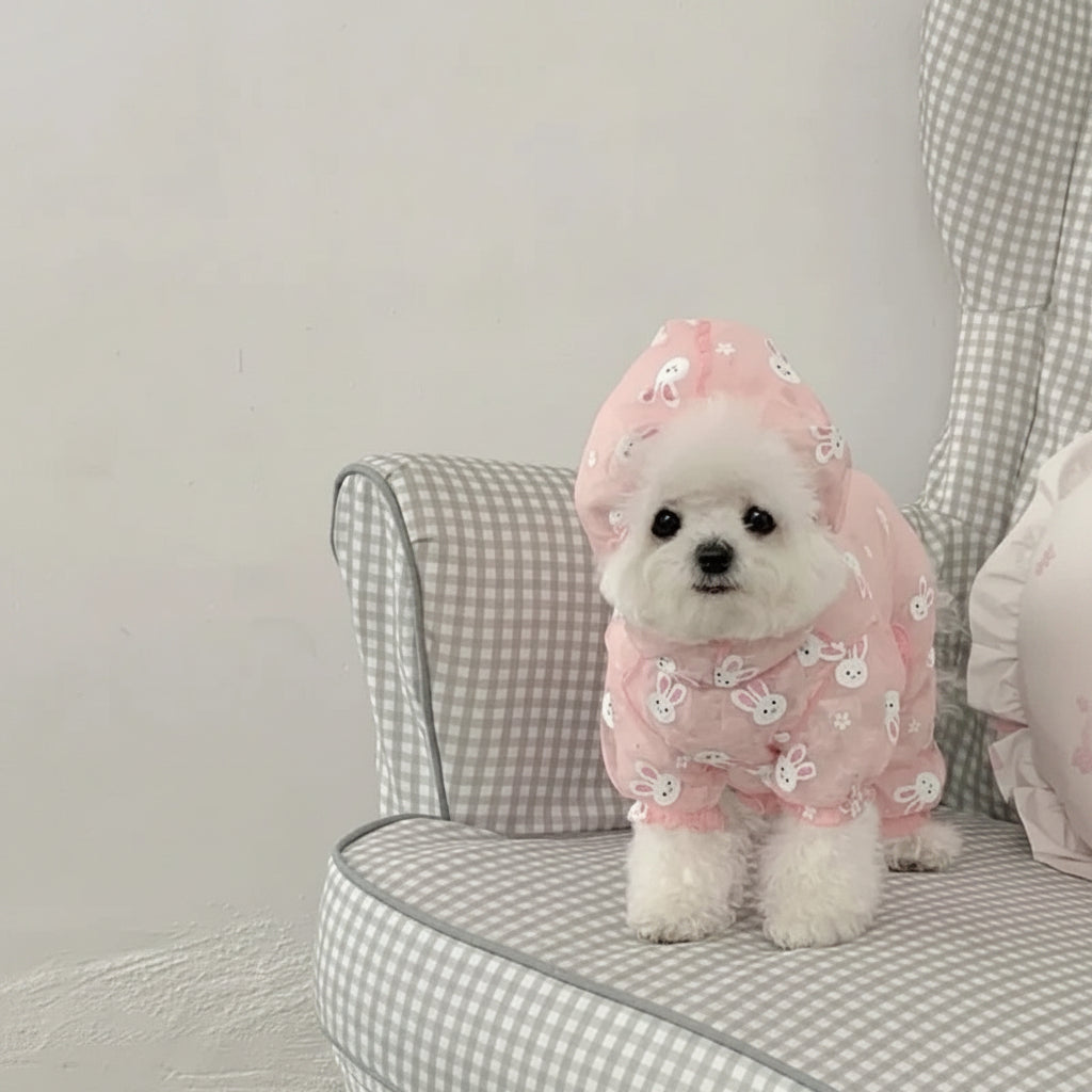 Combinaison Anti-Moustiques pour Petits Chiens – Motif Lapin Animé | Vêtements d'Été pour Animaux