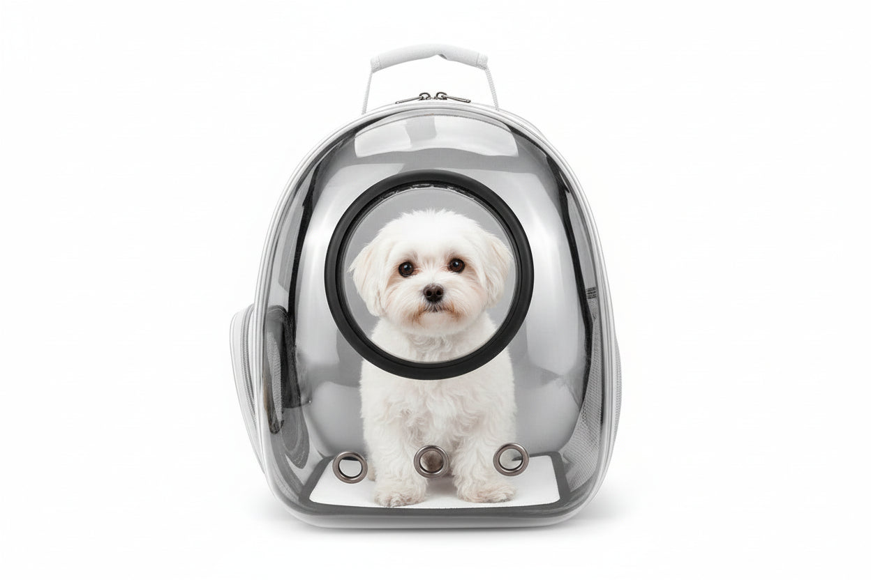 Sac à Dos Capsule Spatiale pour Animaux – Transparent & Respirant