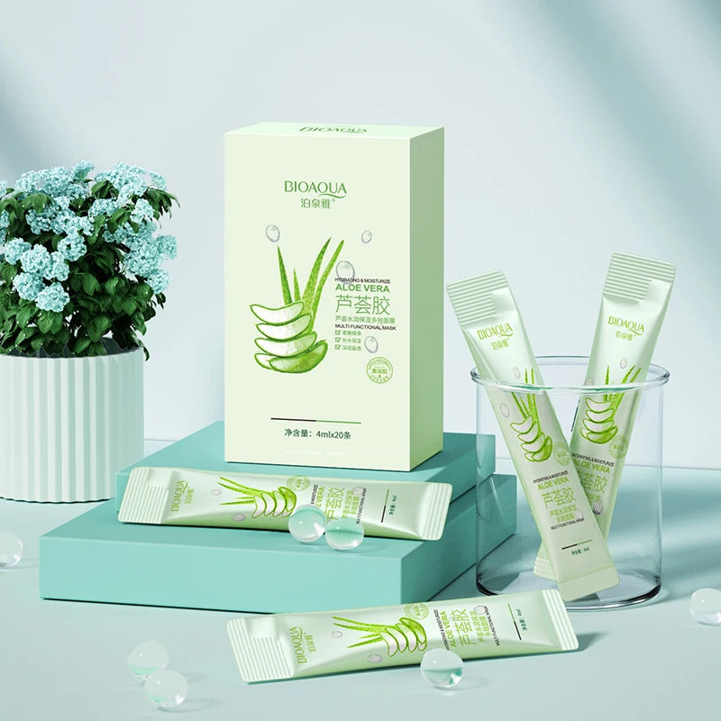 20 pièces BIOAQUA collagène masques pour le visage de sommeil hydratant Anti-rides blanchissant Anti-âge sans lavage masque de sommeil