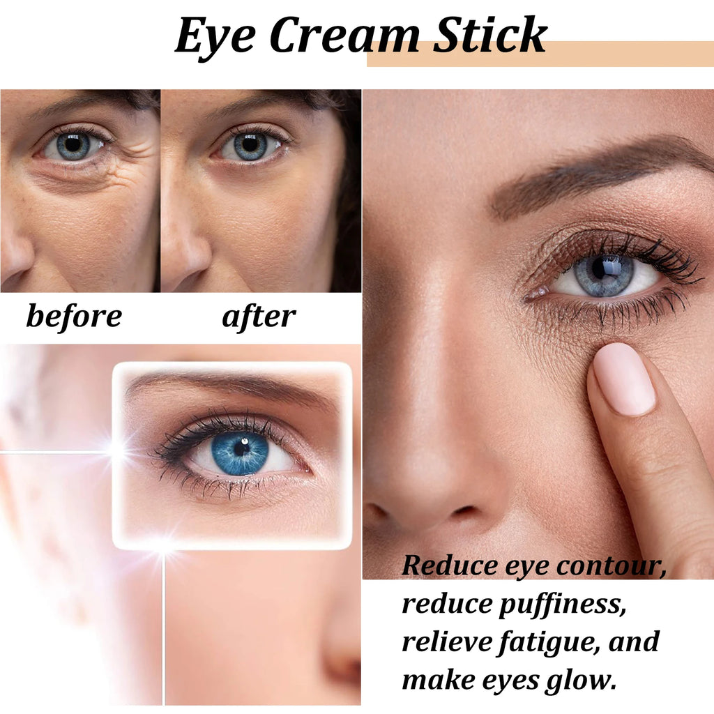 Bâton Crème Yeux Escargot & Collagène – Anti-Rides, Anti-Cernes & Anti-Poches
