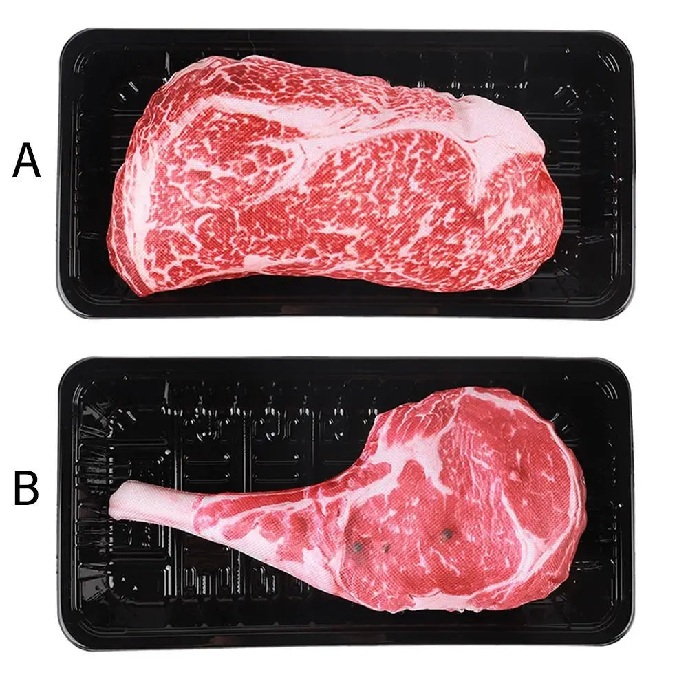 🦴 Jouet de Simulation d'Os Grinçant pour Chien – Steak Résistant, Carotte & Mâchoire Propre