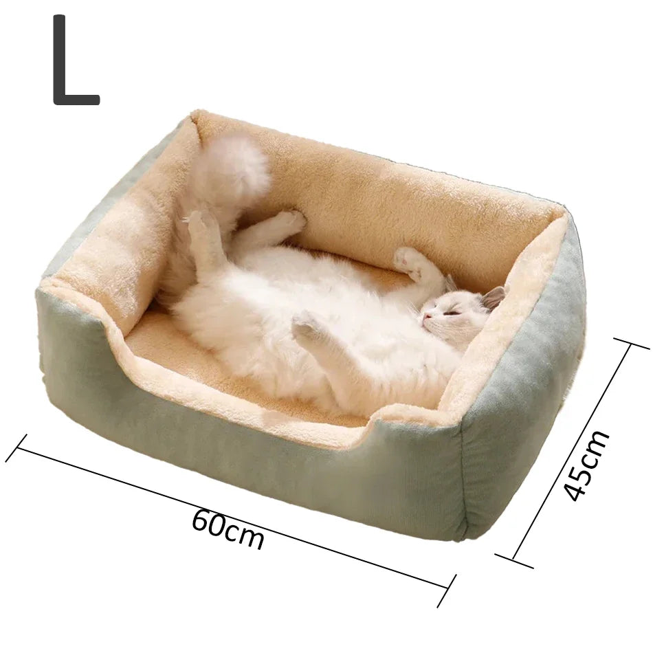 Panier Lit Luxe pour Chat & Chien – Coussin Moelleux Ultra-Doux S/M/L