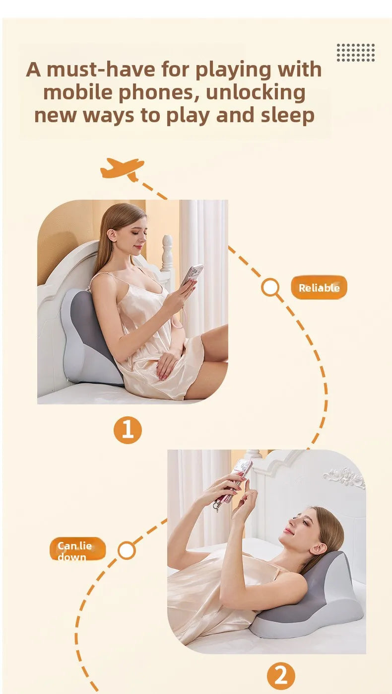 😴 Oreiller Multifonctionnel Cale Cervicale – Sommeil, Massage & Support Téléphone