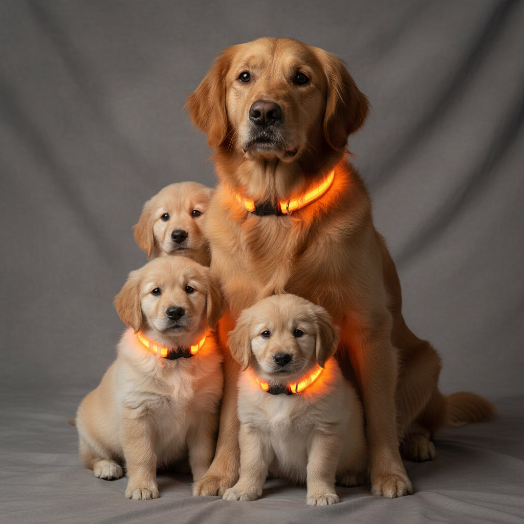 Laisse LED Clignotante Luxe pour Chien – Sécurité Nocturne & Lueur dans le Noir