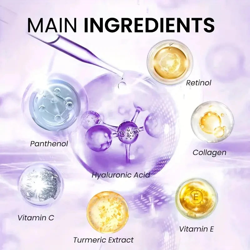 La crème de jour et de nuit liftante pour le visage de 2 minutes contient du rétinol, de l'acide hyaluronique et du collagène - Lotion hydratante adaptée à tous les teints clairs, sans parfum, absorption de 2 minutes