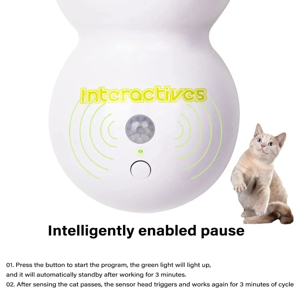 Jouet Interactif Premium pour Chat & Petit Chien – Détection de Mouvement & Recharge USB