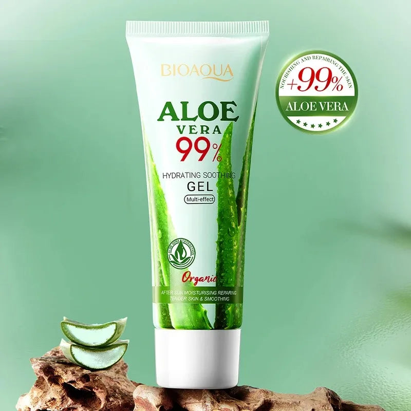 Gel Aloe Vera 99% Pur — Soin Hydratant Visage & Corps, Apaisant, Anti-Acné, Peaux Sensibles