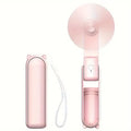 Mini ventilateur portable, rechargeable par USB, ventilateur portatif pliable réglable à 3 vitesses, adapté aux femmes, aux voyages et aux usages en extérieur