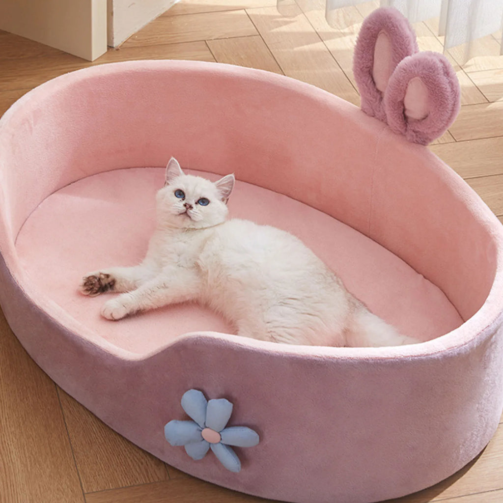 Lit Douillet pour Chien & Chat – Lavable, Toutes Saisons, Poignées Amovibles