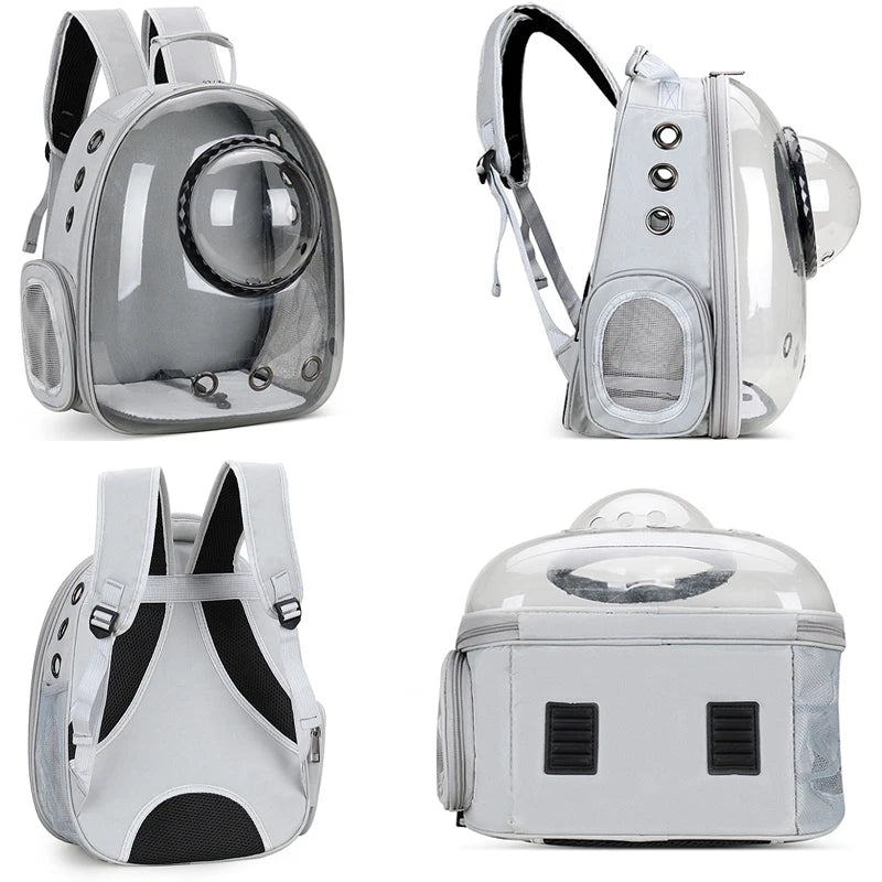Sac à Dos Capsule Spatiale pour Animaux – Transparent & Respirant