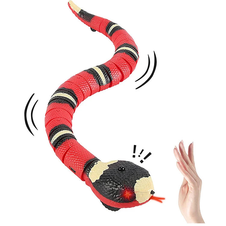Jouet Serpent Interactif pour Chat – Détection Intelligente & Recharge USB