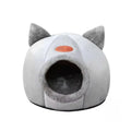 Nid Grotte Luxe pour Chat – Design Tête de Chat Mignon, Chaud & Antidérapant