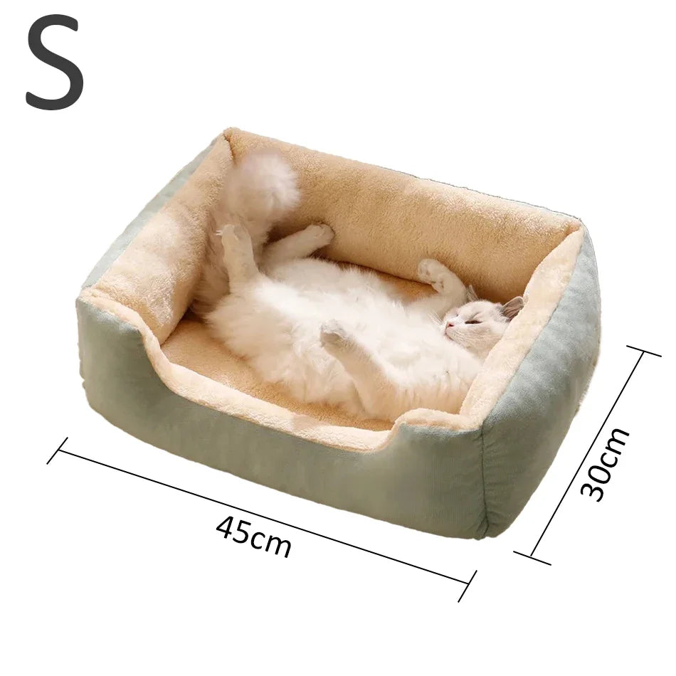 Panier Lit Luxe pour Chat & Chien – Coussin Moelleux Ultra-Doux S/M/L