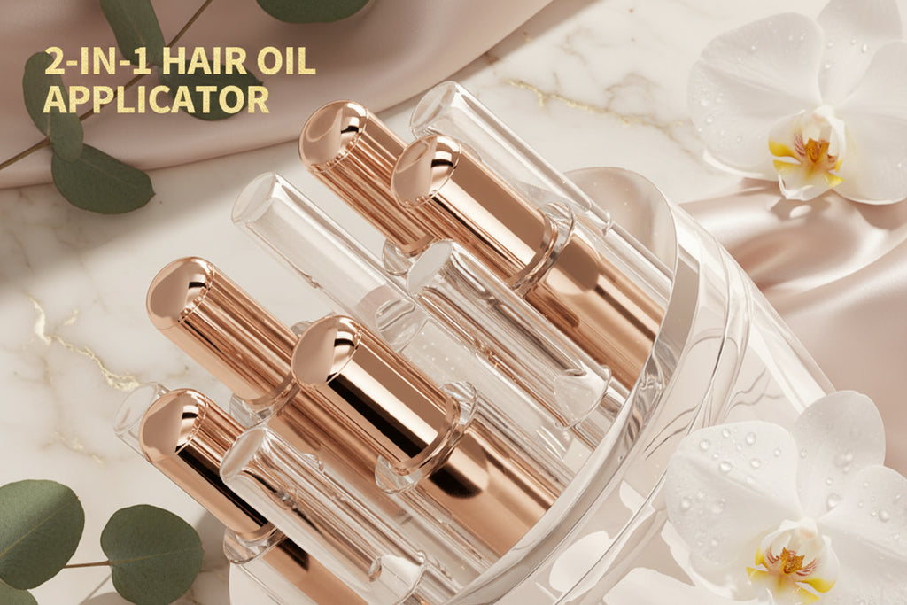 ✨ Applicateur Cuir Chevelu 6ml 💎 | Peigne Massant Sérum | Anti-Chute & Croissance | Soin Capillaire Luxe