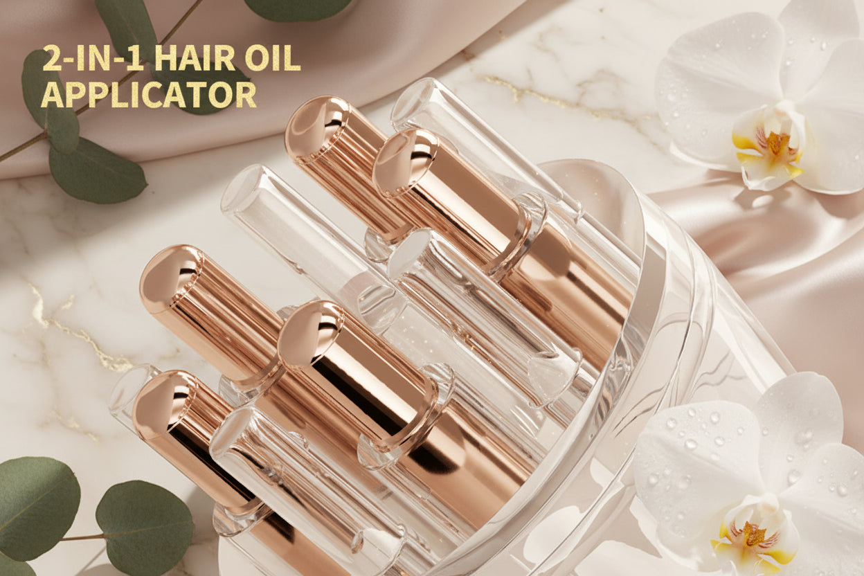 ✨ Applicateur Cuir Chevelu 6ml 💎 | Peigne Massant Sérum | Anti-Chute & Croissance | Soin Capillaire Luxe