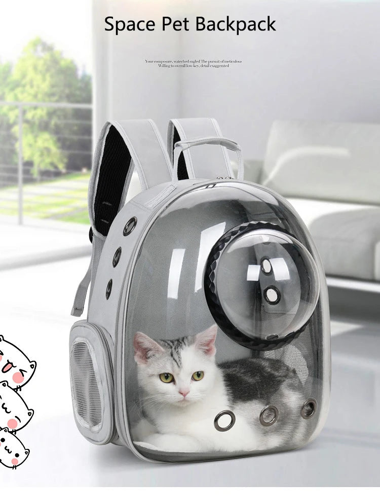 Sac à Dos Capsule Spatiale pour Animaux – Transparent & Respirant