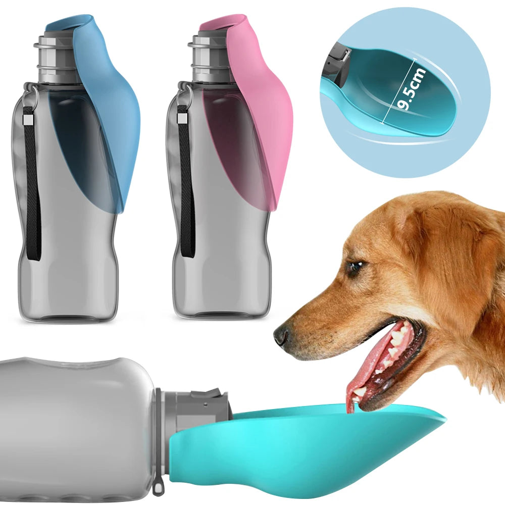 Distributeur d’Eau Portable 800 ml pour Chien – Bol de Voyage pour Petits & Grands Chiens