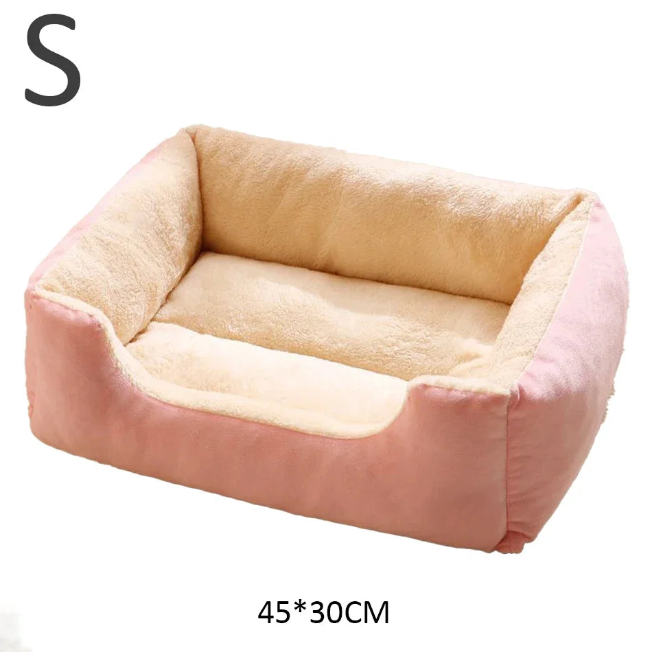 Panier Lit Luxe pour Chat & Chien – Coussin Moelleux Ultra-Doux S/M/L
