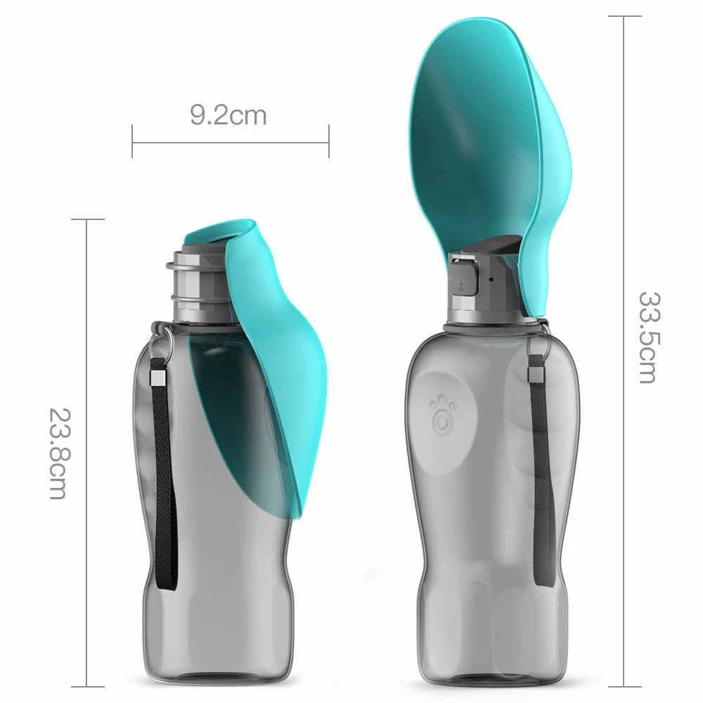 Distributeur d’Eau Portable 800 ml pour Chien – Bol de Voyage pour Petits & Grands Chiens