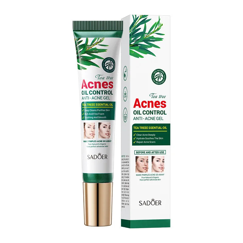 SADOER | Gel Purifiant à l'Arbre à Thé ✨ Soin Anti-Acné & Hydratant – 1/2/3 Pièces