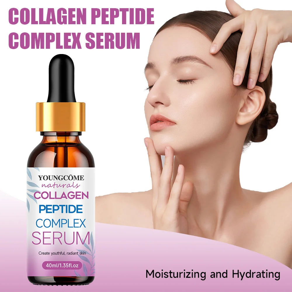 Sérum Visage Anti-Rides Collagène Liftant Raffermissant - Essence Anti-Âge Blanchissant Nourrissant