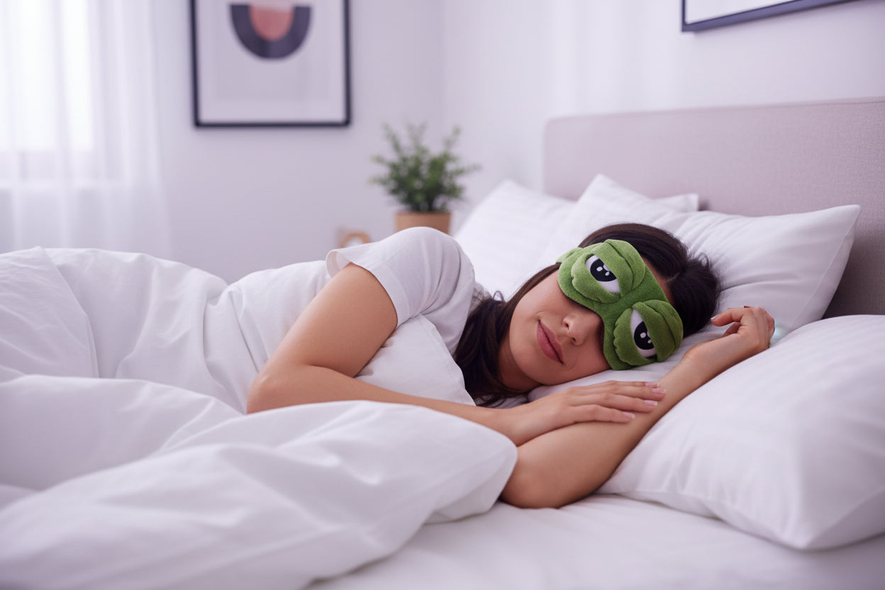 Masque de Sommeil 3D Luxe — Confort & Obscurité Totale
